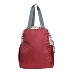 AMARY Lunch Bag with Front Pockets & Bottle Holder | Sturdy Light Weight Special Material |Water Repellent | Spacious Tiffin Bag, Lunch Bag, Bag for All Purpose Needs (Birds Bear, Maroon)