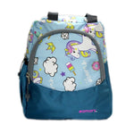 AMARY Lunch Bag with Front Pockets & Bottle Holder | Sturdy Light Weight Special Material | Water Repellent | Spacious Tiffin Bag, Lunch Bag, Storage Bag for All Purpose Needs (Unicorn, Aqua Blue)