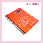 Amary My Daily Planner – 160 Pages, 90 GSM, Wire-O Bound | Organize Your Day with To-Do Lists, Priorities, Goal & Wellness Tracker, Appointments, Deadlines, Reminders, Notes | Saffron