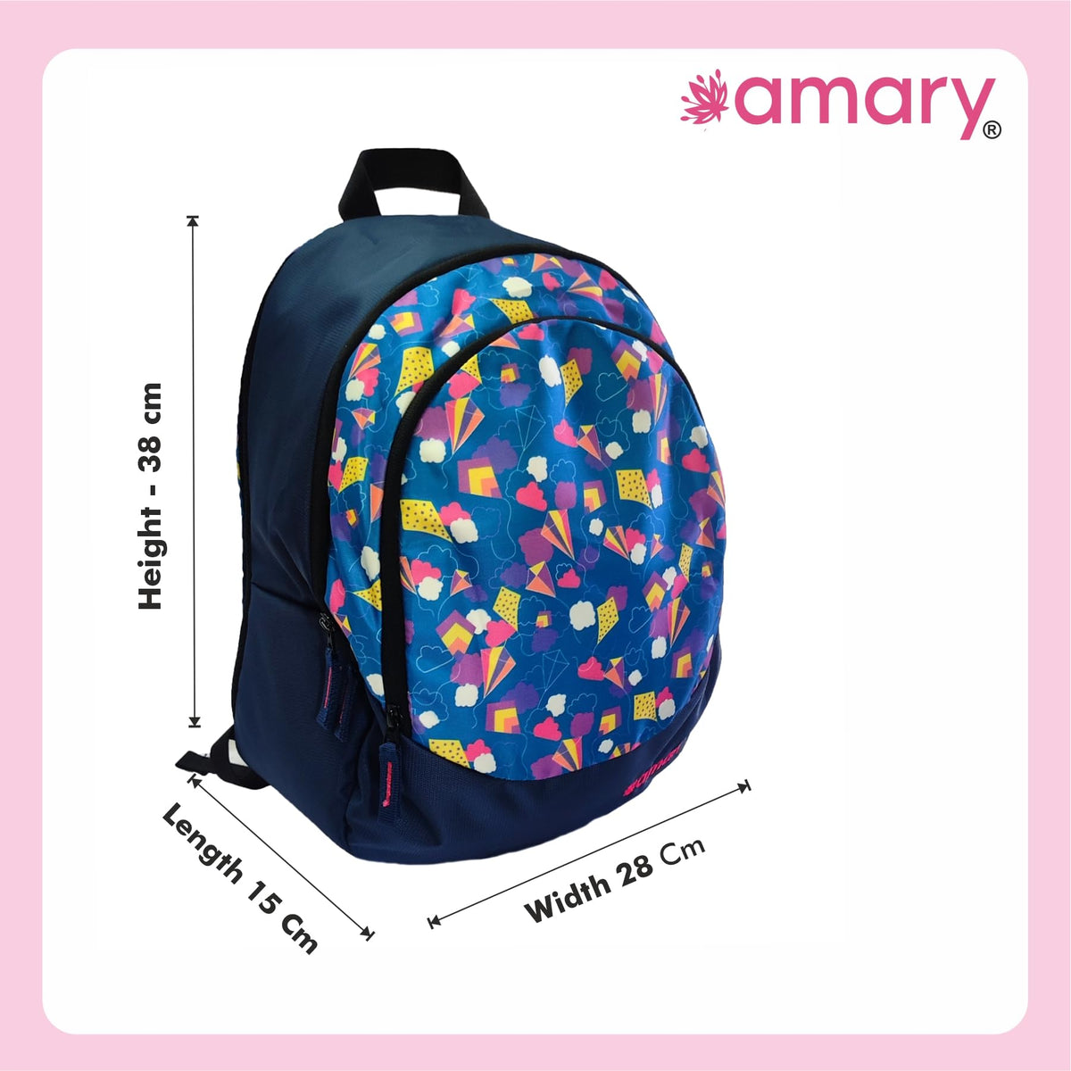 AMARY Big Kite Kids School Bag – Eye-Catching Kite Design | Spacious & Durable | Ideal for School & Everyday Use