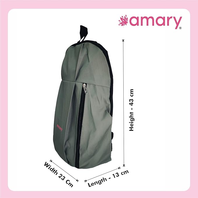 AMARY Compact Mini Backpack – Stylish, Lightweight & Durable Travel Bag for Everyday Use (Mehendi Green)