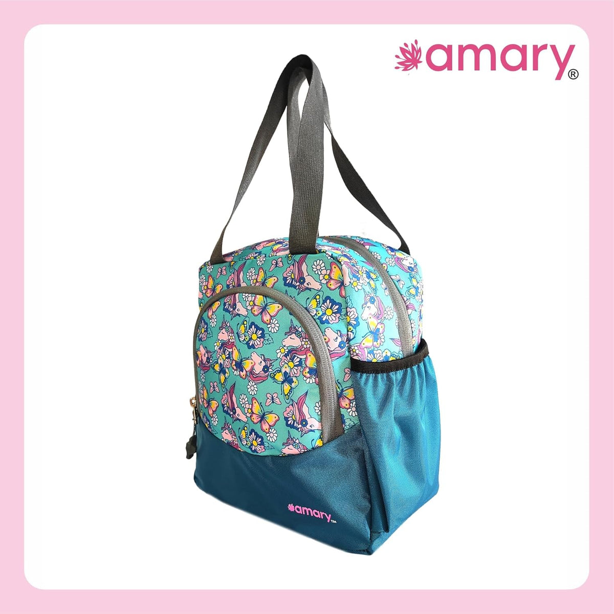 AMARY Whimsical Butterfly Bliss Lunch Bag – Stylish, Spacious & Perfect for Fresh Meals On-The-Go!