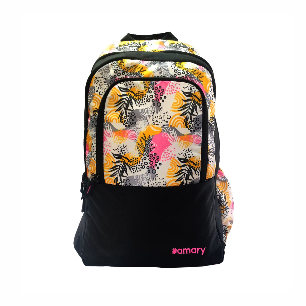 AMARY Standard School & College Backpack | 1000D Water-Resistant Fabric | Durable, Lightweight & Spacious with 3 Compartments | YKK Runner & Nylon Stitching | Perfect for School, College & Travel