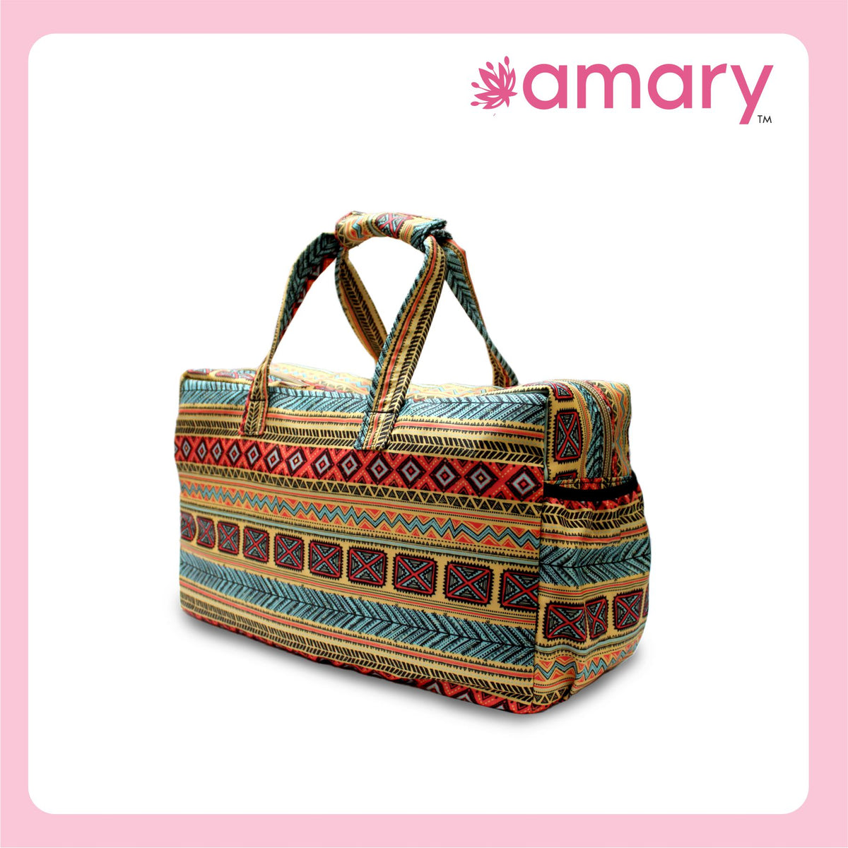 AMARY Women's Travel Duffle Bag – Stylish, Lightweight & Foldable for Easy Travel, Shopping & Daily Use