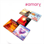 Amary MDF Fridge Magnet – Love, Courage & Growth | Quotes, Interactive, Funny & Intellectual Fridge Magnets | Gift and Decoration Gift| Set of 5