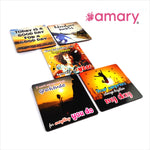 Amary MDF Fridge Magnet – Inspire, Smile , Explore | Quotes, Interactive, Funny & Intellectual Fridge Magnets | Gift and Decoration Gift| Set of 5