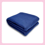 Amary Polar Fleece Blanket – Soft, Warm & Lightweight for Winter | Navy Blue Throw for Home, Travel & Outdoor Use