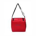 AMARY Lunch Bag | Water-Resistant PU Fabric | Durable, Lightweight & Spacious | YKK Zipper, Adjustable Strap, Nylon Thread | Ideal for Office, School & Travel (Red)