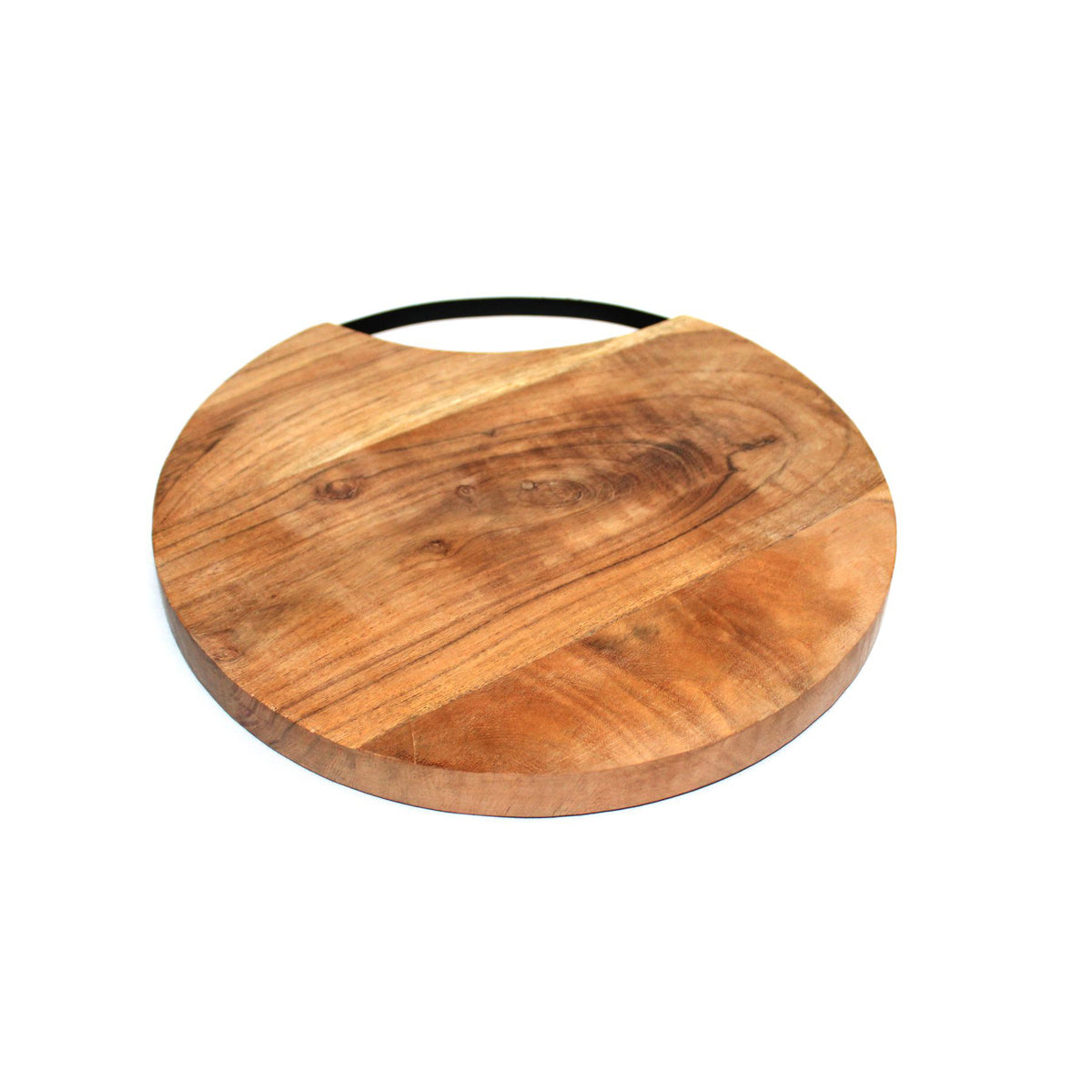 Amary Natural Acacia Wood Chopping Board – Eco-Friendly Round Cutting Board for Kitchen & Cheese