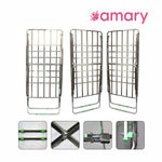 Amary Premium Heavy- Duty Stainless Steel Foldable Cloth Dryer Stand | Double Rack, Spacious Design, Easy Storage, Pre-assembled and Easy to use (Medium – 165cmx55cmx100cm)