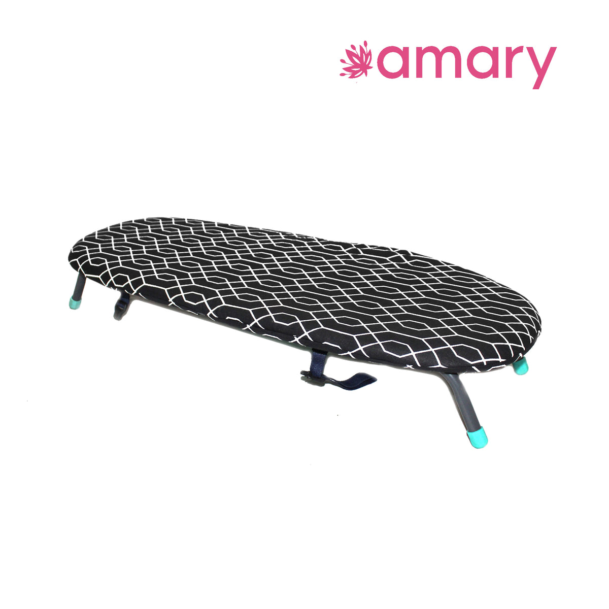 Amary Compact Folding Table Top Ironing Board/Table – Space saving portable Design, Lightweight, Pre-Assembled & User-Friendly (Assorted Design, 82cm x 31cm)
