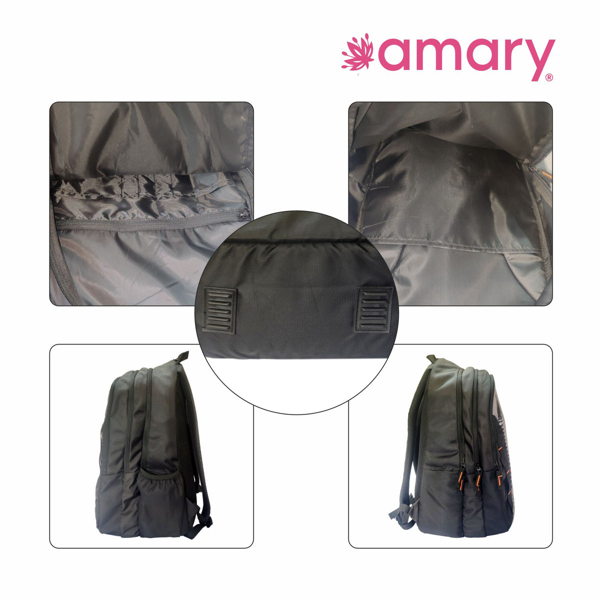 AMARY Powerplay Cricket Laptop Backpack | TM Dobby Water-Resistant Fabric | Durable, Spacious & Stylish | Laptop pad, 3 Compartments, YKK Runner & Nylon Stitching – Perfect for Work, Travel & Adventure
