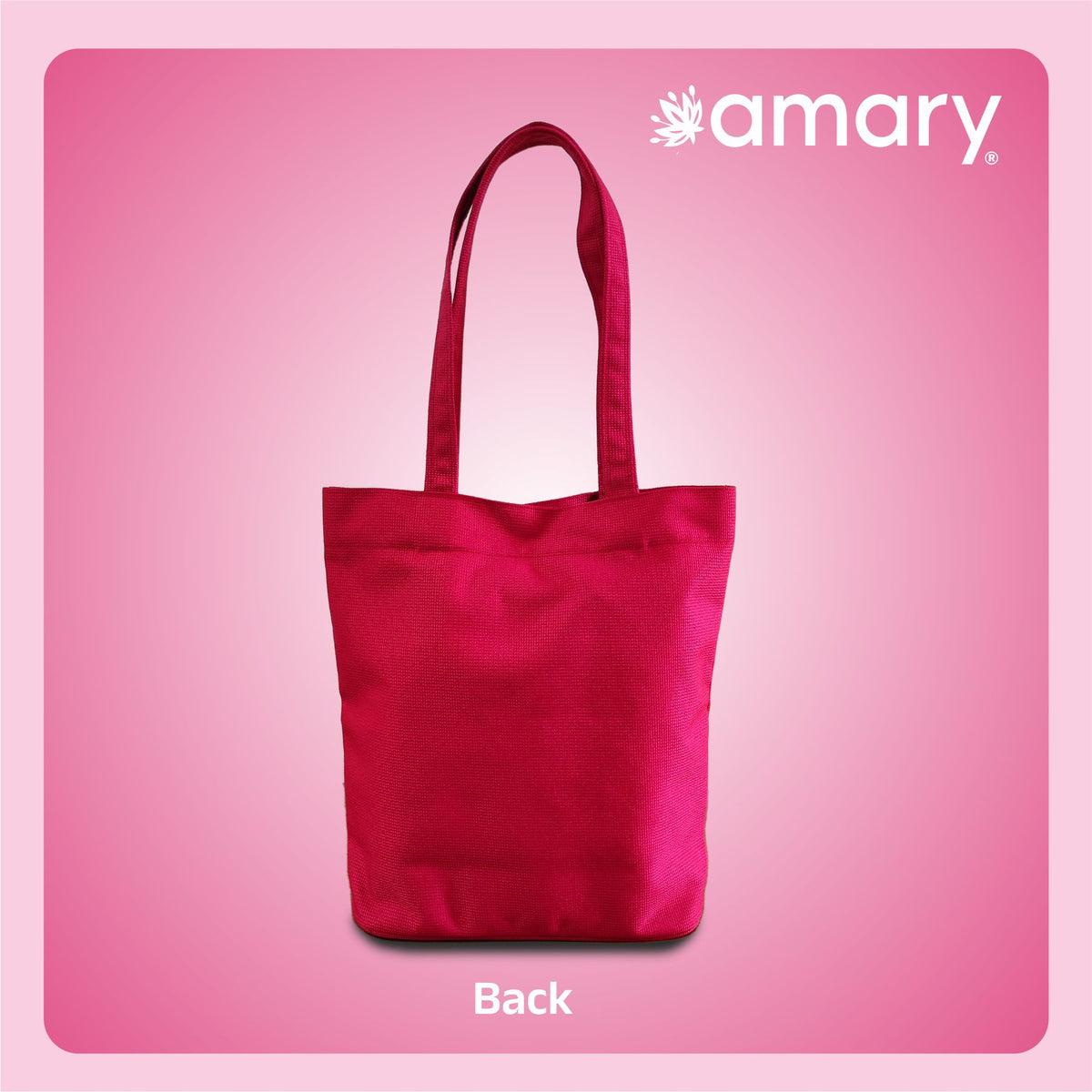 AMARY Women's Tote Bag – Stylish Huckaback Fabric, Magnetic Closure, Durable & Versatile for Work, Travel & Everyday Use(Red)