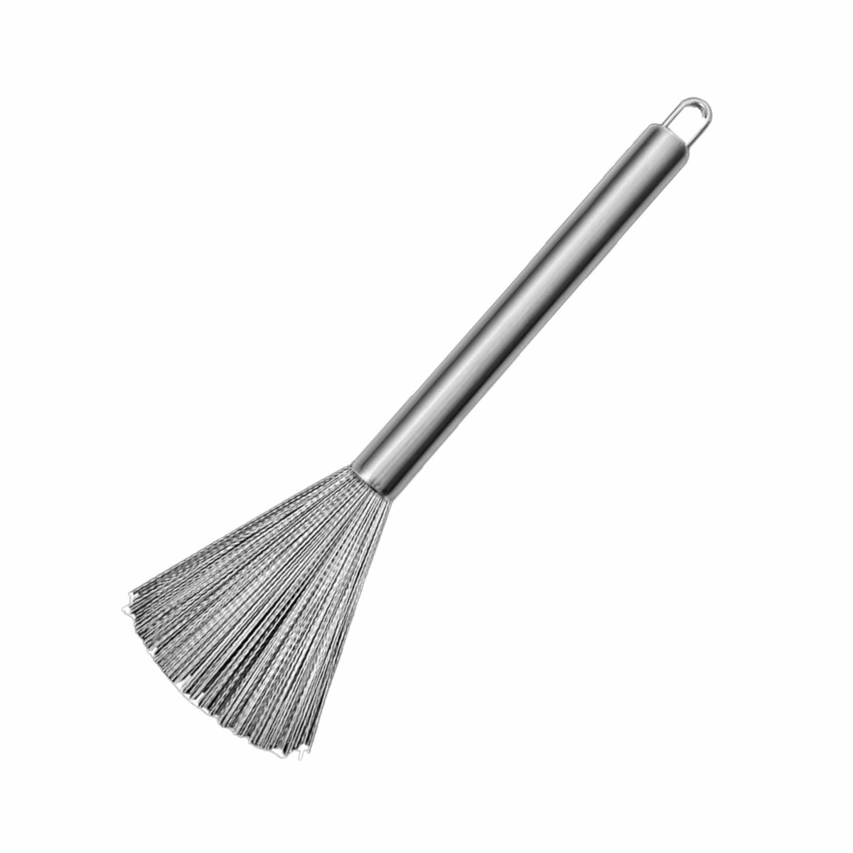 Amary Pan Scrubber – Multipurpose Kitchen Brush with Handle, Steel Wool Scrubber for Dishes & Sinks