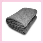 Amary Fleece Woolen Blanket – Soft, Warm & Lightweight All-Season Throw in Charcoal Grey