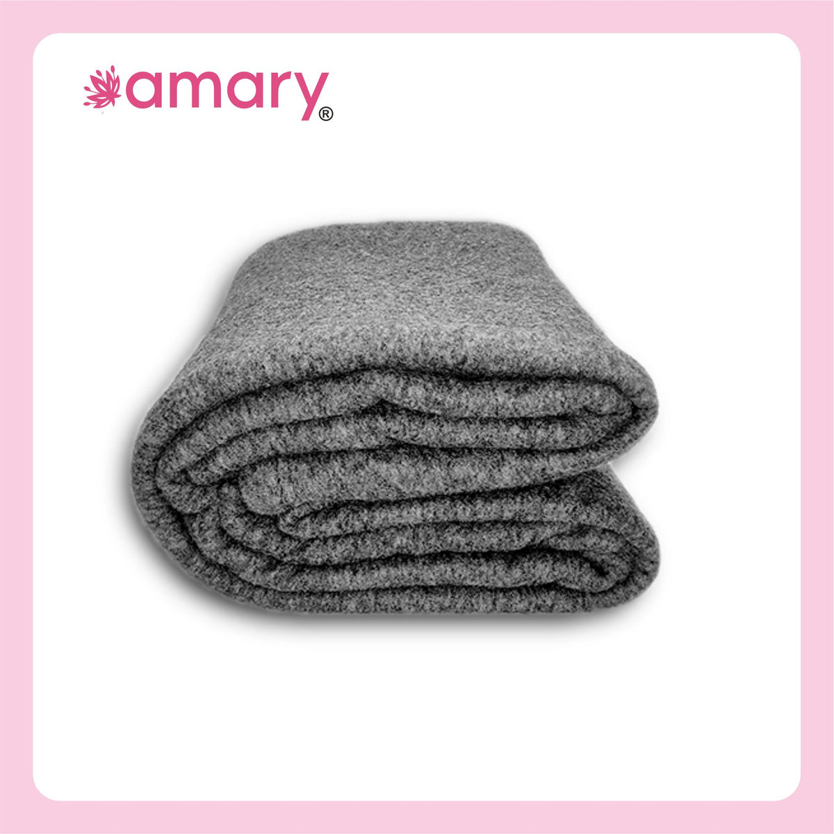 Amary Fleece Woolen Blanket – Soft, Warm & Lightweight All-Season Throw in Charcoal Grey