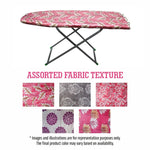 Amary Premium Wooden Ironing Board/Table with Iron Holder – Heavy-Duty Frame, Adjustable Height, Compact & Portable Design for Easy Storage, Pre-Assembled, User-Friendly (Assorted Design, 122cm x 38cm)