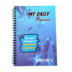 Amary My Daily Planner – 160 Pages, 90 GSM, Wire-O Bound | Organize Your Day with To-Do Lists, Priorities, Goal & Wellness Tracker, Appointments, Deadlines, Reminders, Notes (Orange )