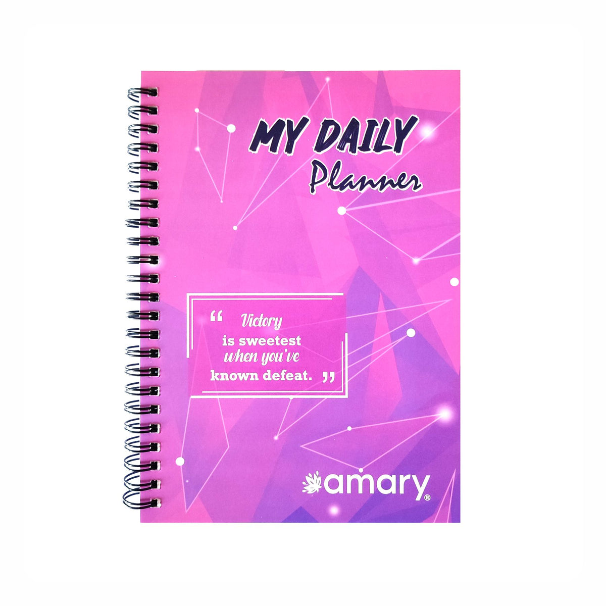 Amary My Daily Planner – 160 Pages, 90 GSM, Wire-O Bound | Organize Your Day with To-Do Lists, Priorities, Goal & Wellness Tracker, Appointments, Deadlines, Reminders, Notes (Orange )
