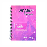 Amary My Daily Planner – 160 Pages, 90 GSM, Wire-O Bound | Organize Your Day with To-Do Lists, Priorities, Goal & Wellness Tracker, Appointments, Deadlines, Reminders, Notes (Orange )
