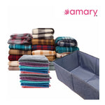 Amary Collapsible Storage Box – Foldable Fabric Organizer with Handles | 26L Large Capacity for Clothes, Toys, Books & Wardrobes