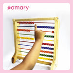 AVIAN Wooden Abacus Counting Game – Math Teaching Tool for Kids, Montessori Educational Toy (Multicolor)