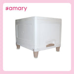 AMARY 1-Layer Cupboard Drawer Storage Box – Compact White Plastic Organizer for Clothes, Toys & Everyday Essentials