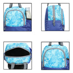 AMARY Lunch Bag with Front Pockets & Bottle Holder | Sturdy Light Weight Special Material | Water Repellent | Spacious Tiffin Bag, Lunch Bag, Storage Bag for All Purpose Needs (Football, Blue )