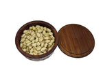 Amary Sheesham Wood Box with Lid – Hand-Enameled Storage for Dry Fruits & Jewelry, Kitchen Organizer