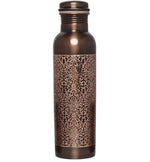 Amary Antique Engraved Pure Copper Bottle – Leakproof, BPA-Free, Ayurvedic Health Benefits (1 Liter)