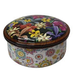 Amary Sheesham Wood Box with Lid – Hand-Enameled Storage for Dry Fruits & Jewelry, Kitchen Organizer