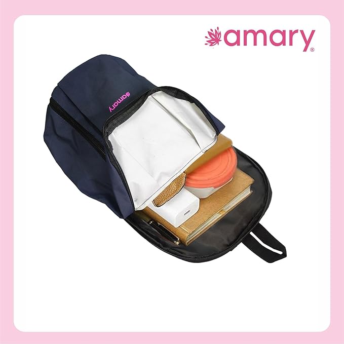 AMARY Sleek Mini Backpack – Stylish, Lightweight & Versatile Travel Bag for Daily Essentials (Navy Blue)