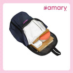 AMARY Sleek Mini Backpack – Stylish, Lightweight & Versatile Travel Bag for Daily Essentials (Navy Blue)
