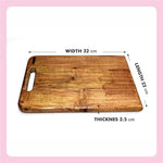 Amary Acacia Wood Chopping & Serving Board – Eco-Friendly Rectangle Cutting Board for Kitchen & Cheese