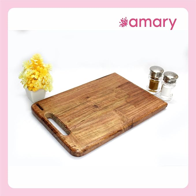 Amary Acacia Wood Chopping & Serving Board – Eco-Friendly Rectangle Cutting Board for Kitchen & Cheese