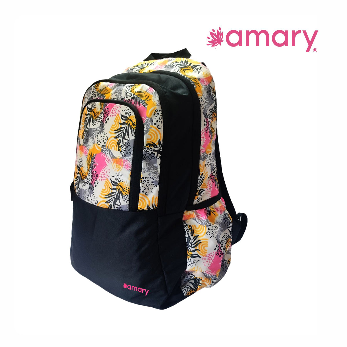 AMARY Standard School & College Backpack | 1000D Water-Resistant Fabric | Durable, Lightweight & Spacious with 3 Compartments | YKK Runner & Nylon Stitching | Perfect for School, College & Travel
