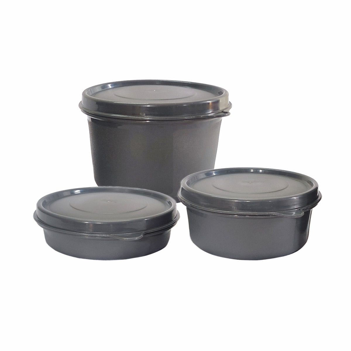 AMARY Stainless Steel Inner Microsafe Container Combo | Airtight & Leakproof | Microwave Safe | Preserves Freshness & Aroma | Best for School, Office, Travel & Outdoor Activities | Black | 350gm