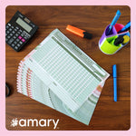 AMARY A4 Monthly Habit Tracker – 12 Undated Sheets for Goal Setting & Habit Building