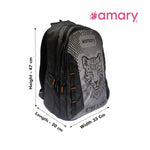 AMARY WildStride Cheetah Laptop Backpack | TM Dobby Water-Resistant Fabric | Durable, Spacious & Stylish | Laptop pad, 3 Compartments, YKK Runner & Nylon Stitching – Perfect for Work, Travel & Adventure