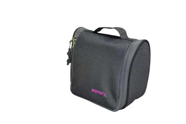 AMARY Travel Toiletry Bag – Lightweight, Water-Repellent Organizer Pouch for Men & Women (Gray)