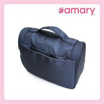 AMARY Travel Toiletry Bag – Lightweight, Water-Repellent Organizer Pouch for Men & Women (Gray)